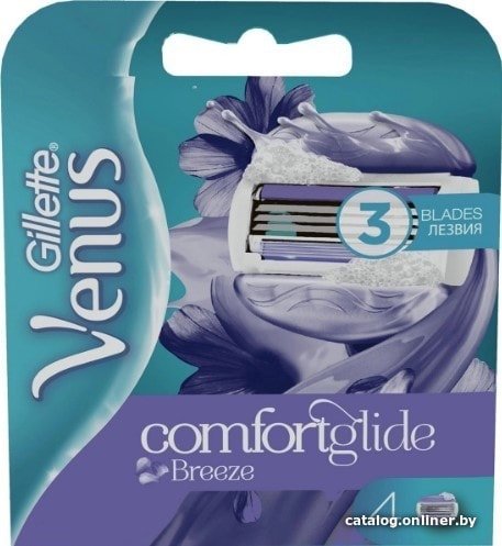 Сменные кассеты для бритья Gillette Venus Breeze с гелем (4 шт)