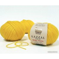 Пряжа для вязания Gazzal Baby Wool 812 50 г 175 м (желтый)