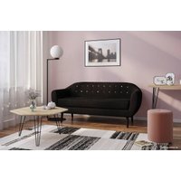 Диван Divan Роттердам-3 Velvet Black 85421 (черный)