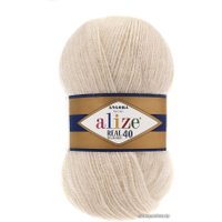 Пряжа для вязания Alize Angora real 40 67 (480 м, молочно-бежевый)