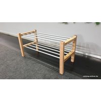 Полка для обуви Sheffilton Альберо SHT-SR9 (прозрачный лак/алюминий)