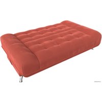 Диван Лига диванов Анна 110679 (микровельвет, коралловый)