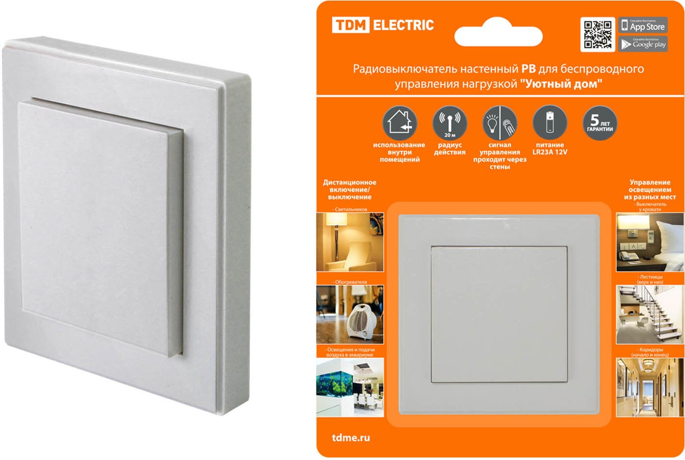 

Выключатель TDM Electric РВ1 (1 клавишный) SQ1508-0214
