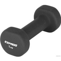 Гантель Espado ES1115 1 кг (черный)