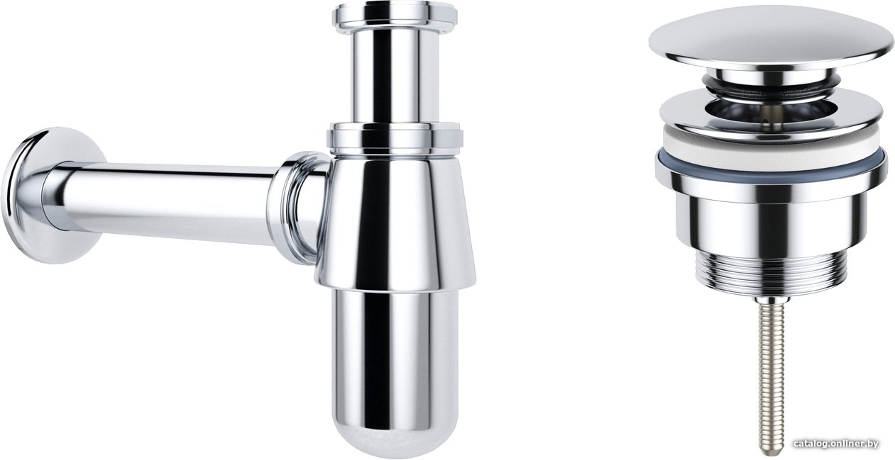 Сифон Wellsee Drainage System 182103003 (сифон, донный клапан, хром)
