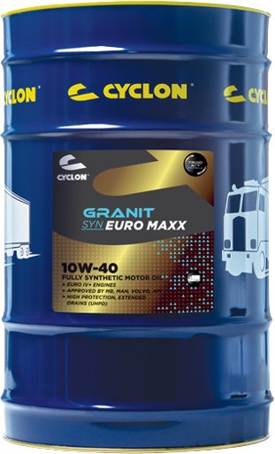 

Моторное масло Cyclon Granit Syn Euro Maxx 10W-40 208л