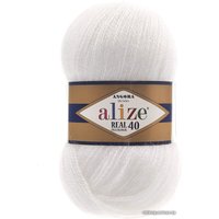 Пряжа для вязания Alize Angora real 40 55 (480 м, белый)