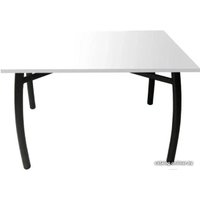 Кухонный стол Solt 100x60 (белый/ноги гнутые усиленные черные)