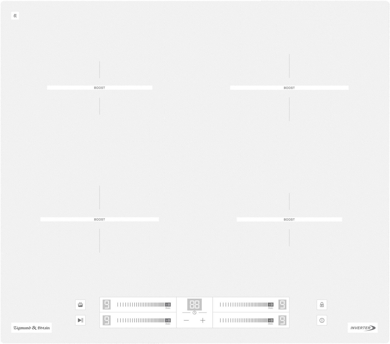 

Варочная панель Zigmund & Shtain CI 23.6 W