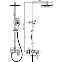 Душевая система  Ledeme L2492D в Лиде