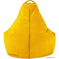 Кресло-мешок Palermo Bormio велюр XXL (канареечный)