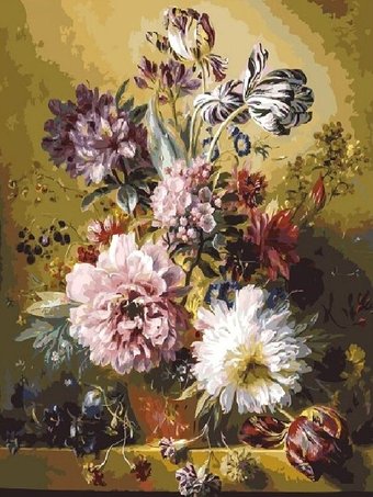Картина по номерам Белоснежка Фламандский букет 251-AB