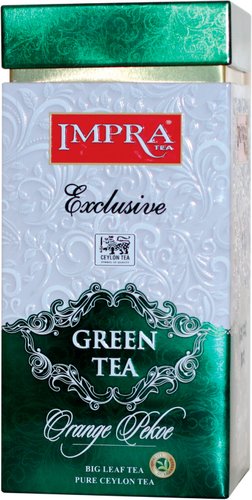 Зеленый чай Impra Green tea Orange Peko в банке 200г