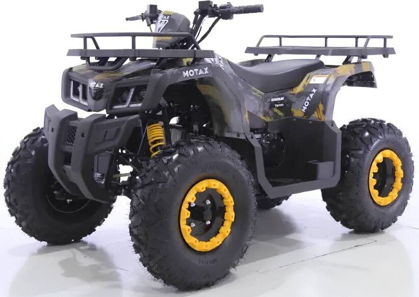 

Квадроцикл Motax Grizlik T200 (черный/желтый камуфляж)
