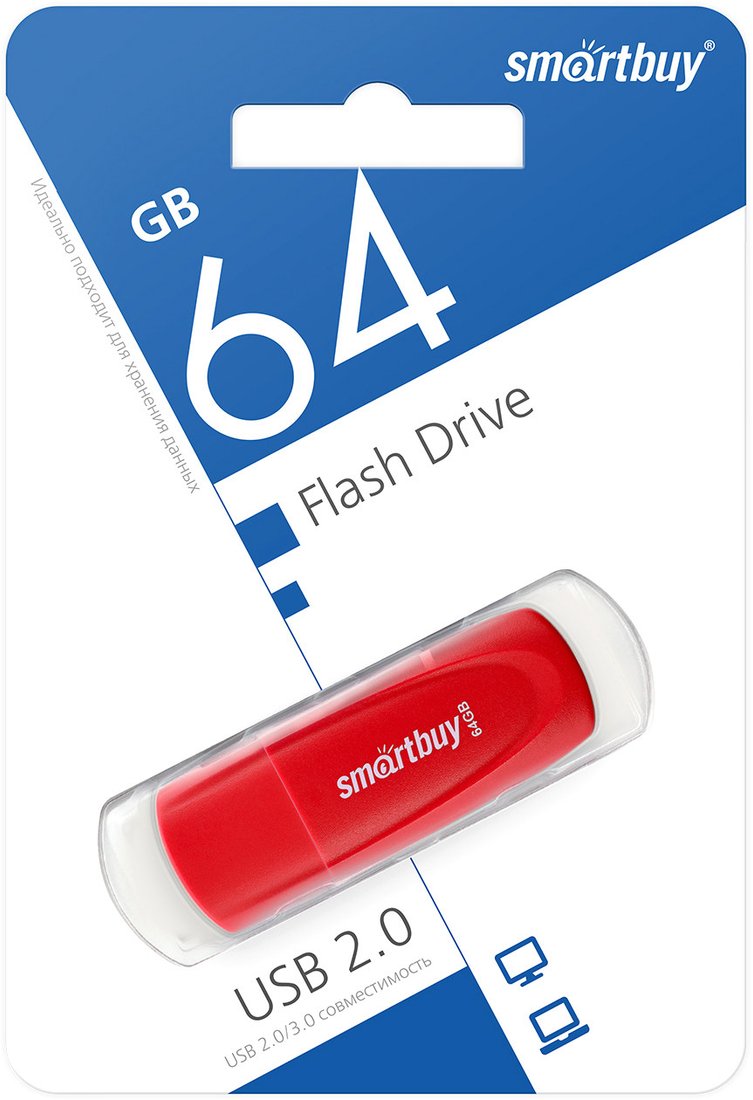 

USB Flash SmartBuy Scout 64GB (красный)