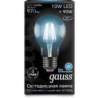 Светодиодная лампочка Gauss Filament A60 E27 10 Вт 4100 К 102802210