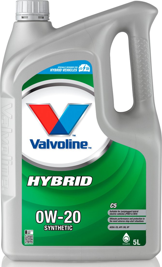 

Моторное масло Valvoline Hybrid Vehicle C5 0W-20 5л