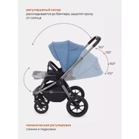 Универсальная коляска Rant Flex Pro RA075 2023 (3 в 1, blue)