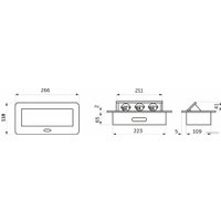 Блок розеток AKS Nova выдвижной (3 розетки, черный)