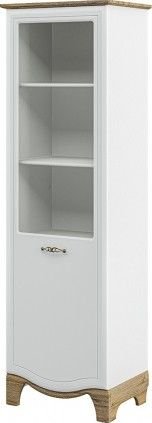 

Шкаф-витрина Неман мебель Тиффани NEW МН-041-24 (дуб прованс/белый)