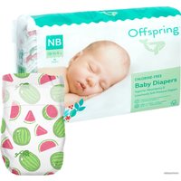 Подгузники Offspring NB 2-4 кг Арбузы (56 шт)