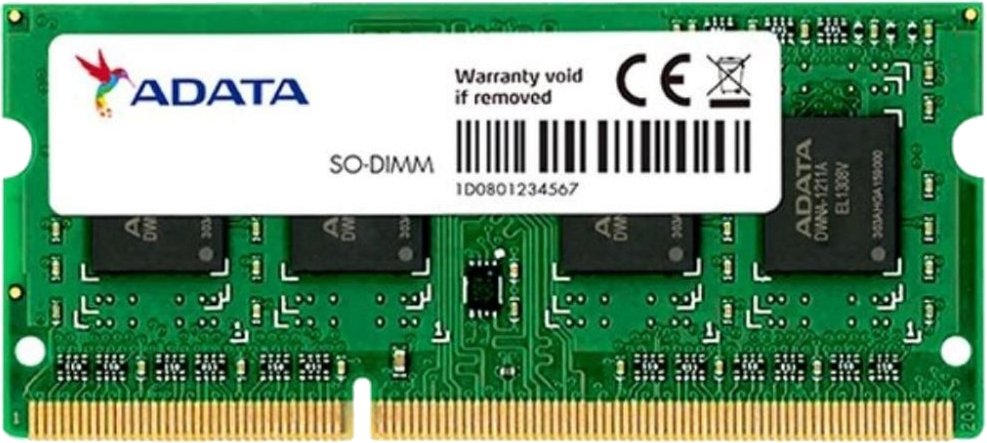 

Оперативная память ADATA 8GB DDR3 SODIMM PC3-12800 ADDS1600W8G11-S