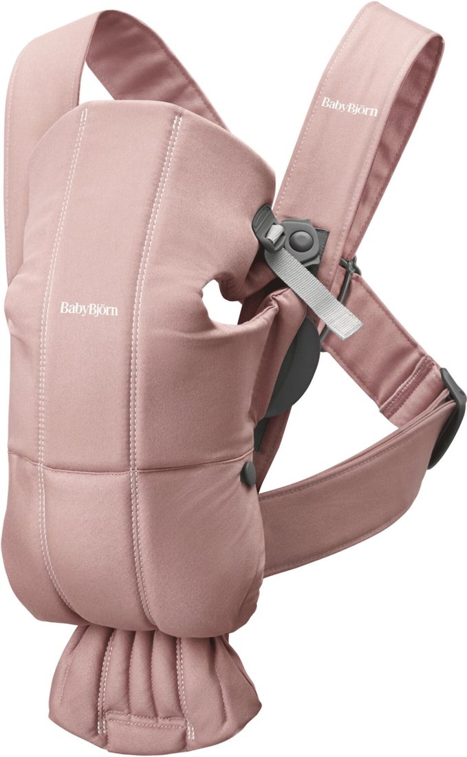 Рюкзак-переноска BabyBjorn Mini 0211.14 (woven dusty pink)