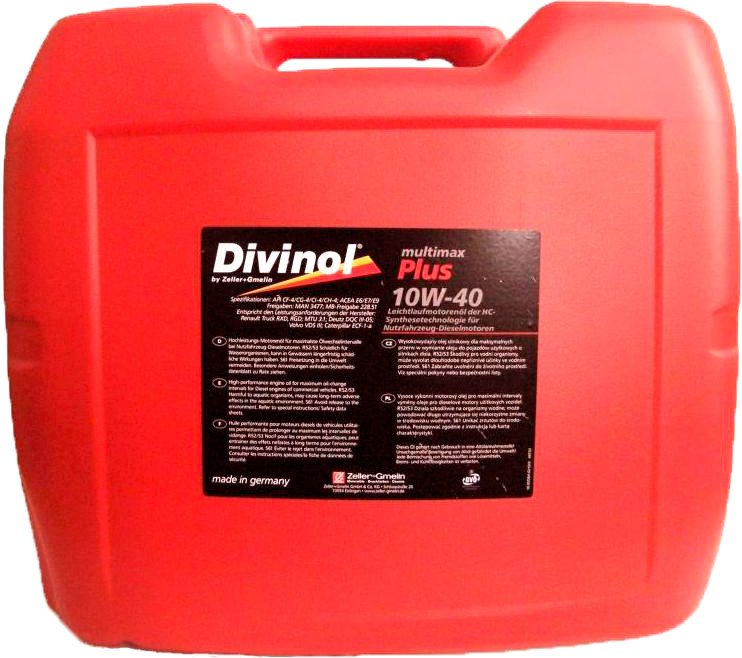 

Моторное масло Divinol Multimax Plus 10W-40 20л