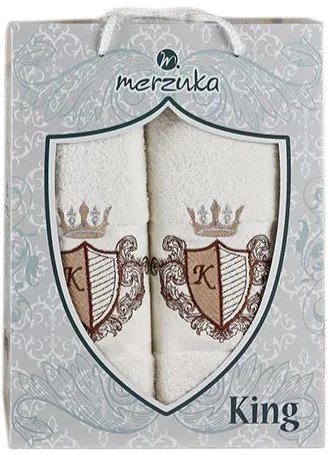 

Набор полотенец Merzuka 50x90/70x140 10544 (кремовый)