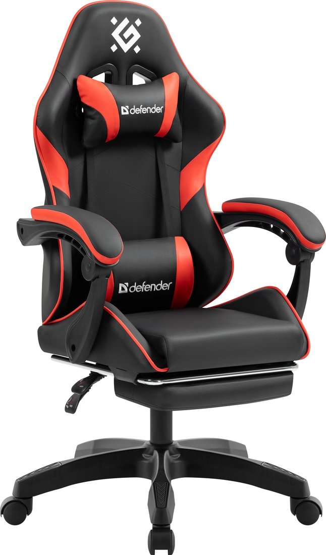 Игровое (геймерское) кресло Defender Serenity (черный/красный)