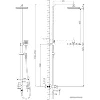 Душевая система  Lemark LM7004C