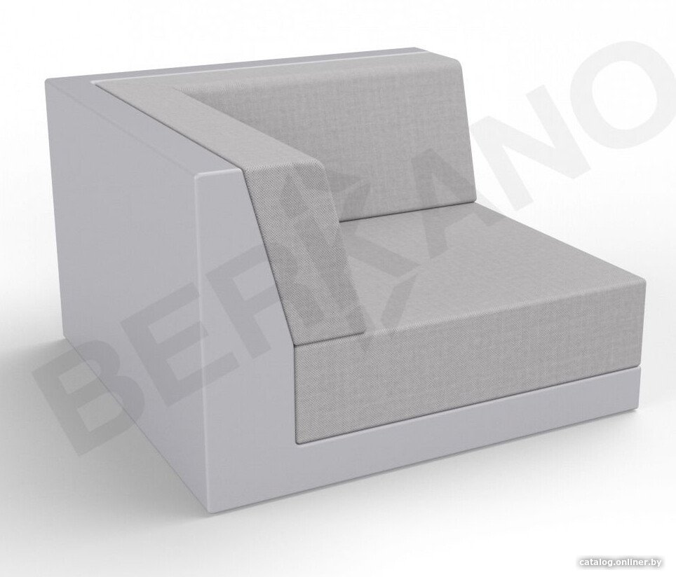 

Садовое кресло Berkano Quarter modular с подушками 250_017_21 (серый/серый)