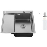 Кухонная мойка РМС MRK-5851BL-R (с дозатором)