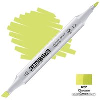 Маркер художественный Sketchmarker Двусторонний G22 SM-G22 (зеленый хром)