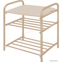 Банкетка Ника БП1-1/БЖ (слоновая кость/бежевый металлик)