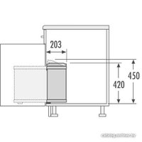 Мусорное ведро Hailo Oko-Flex 3418-00