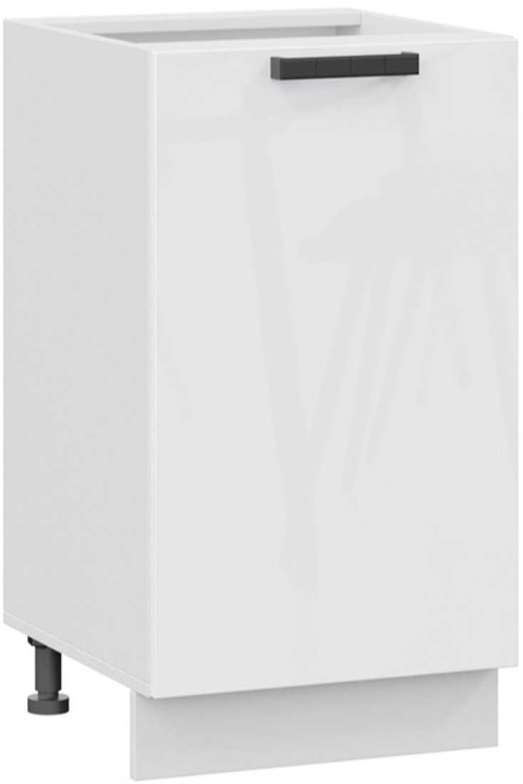 

Шкаф напольный Трия Детройт 1Н45 исп.2 (белый/белый глянец)