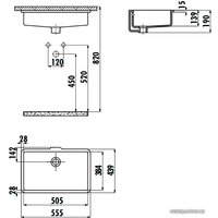 Умывальник Creavit TP 51x38 TP738-00CB00E-0000