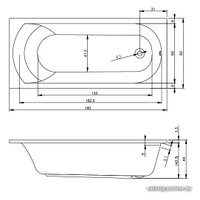 Ванна Riho Miami 180x80 BB64005 (с каркасом)