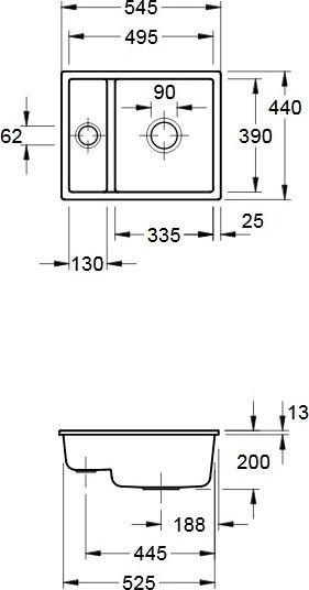 Кухонная мойка Villeroy & Boch Subway XU 675802KR