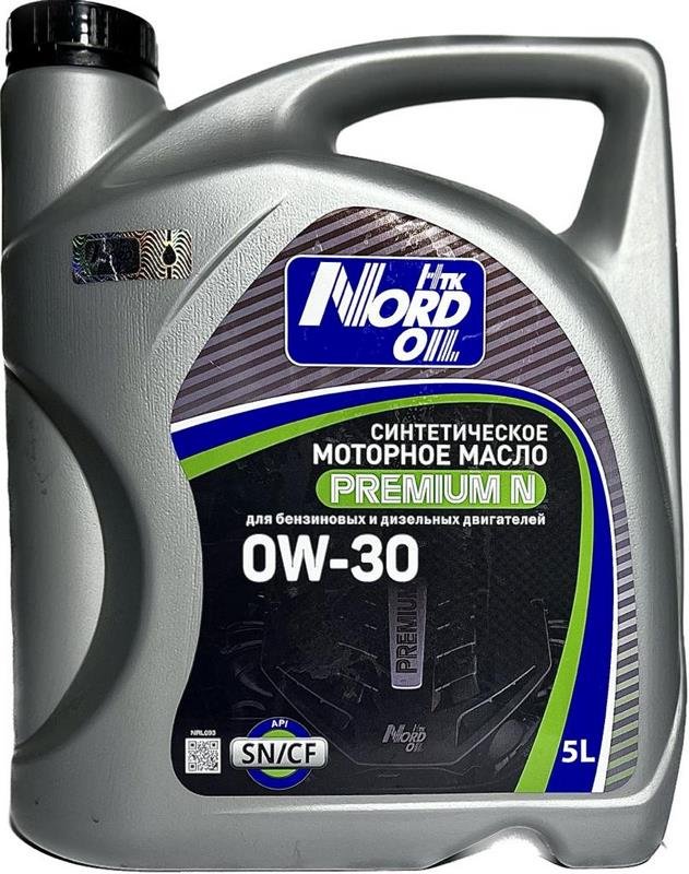 

Моторное масло Nord Oil Premium N 0W-30 SN/CF 5л