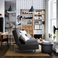 Диван Ikea Бединге 493.091.25 (ящик для белья, шифтебу темно-серый)