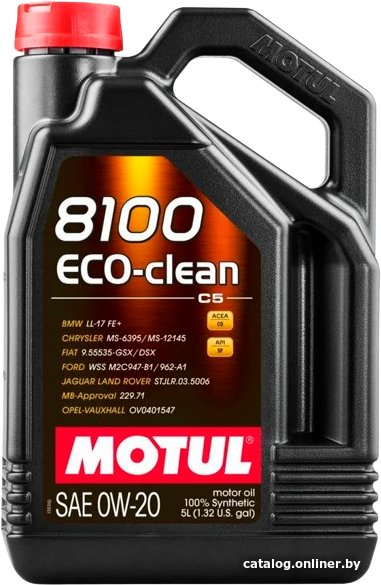 Моторное масло Motul 8100 Eco-clean 0W-20 5л