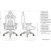Игровое (геймерское) кресло Cougar Throne (черный/оранжевый)