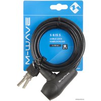 Тросовый велосипедный замок M-Wave S 8.15 S (черный)