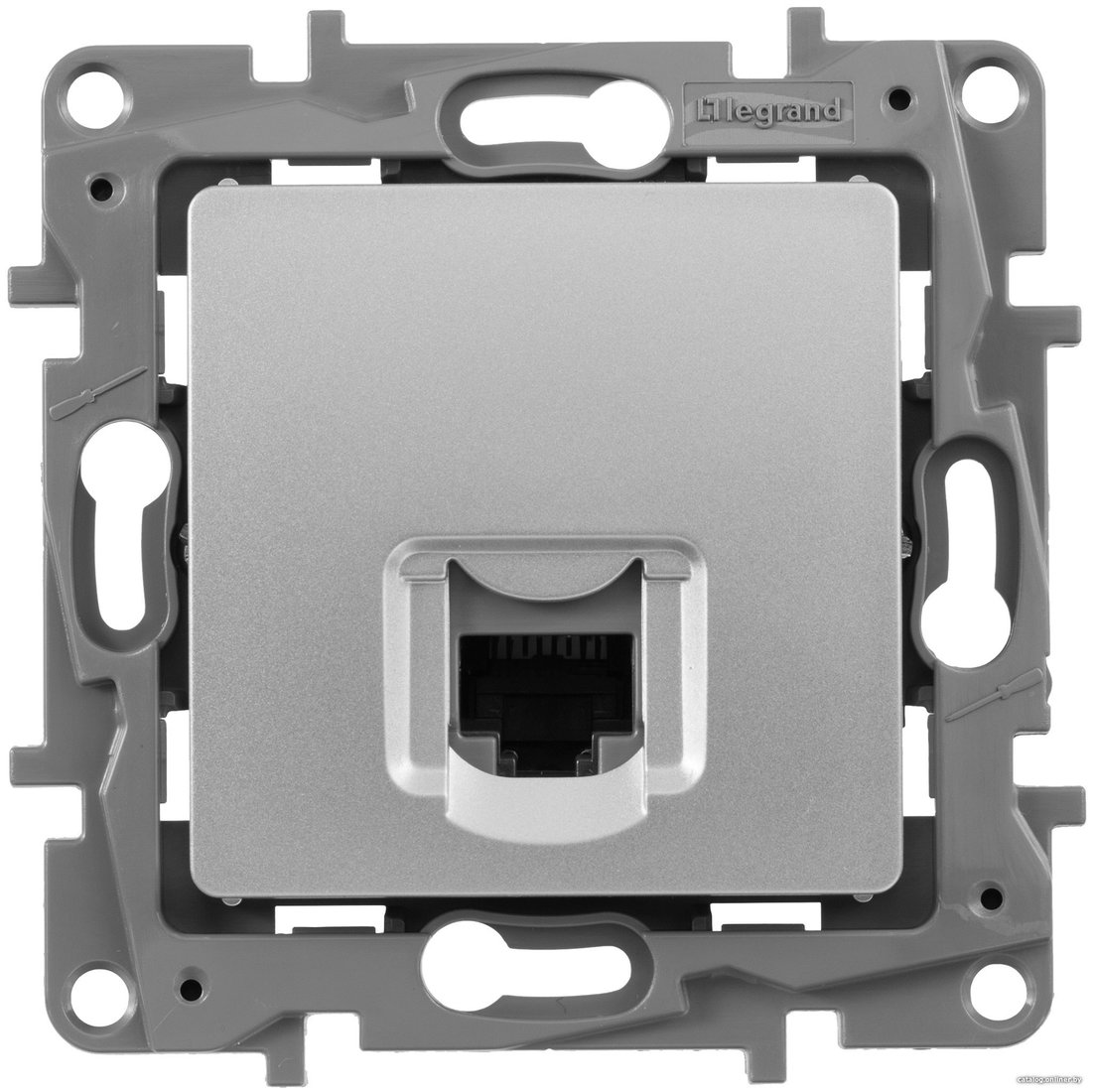 Розетка компьютерная Legrand Etika 672441 (алюминий)