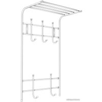 Вешалка для одежды Nika ВПТ5/МБ (матовый белый)