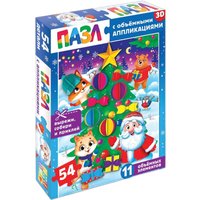 Развивающая игра Puzzle Time Наряжаем елочку 9672113 (54эл)