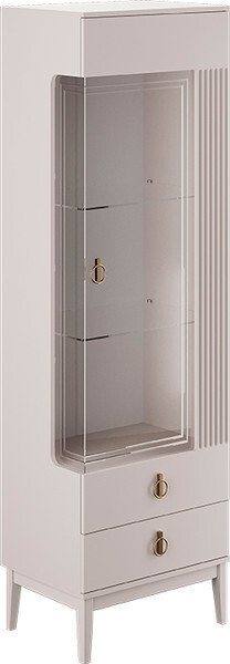 

Шкаф-витрина Bravo Мебель Фарго 1-дверный правый (персидский жемчуг/лак льняной)