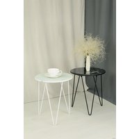 Журнальный столик Sheffilton SHT-CT27 (черный муар/черный мрамор)